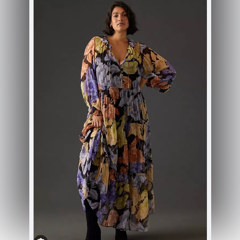 Anthropologie maxi dress! Beautiful flowy floral dress!